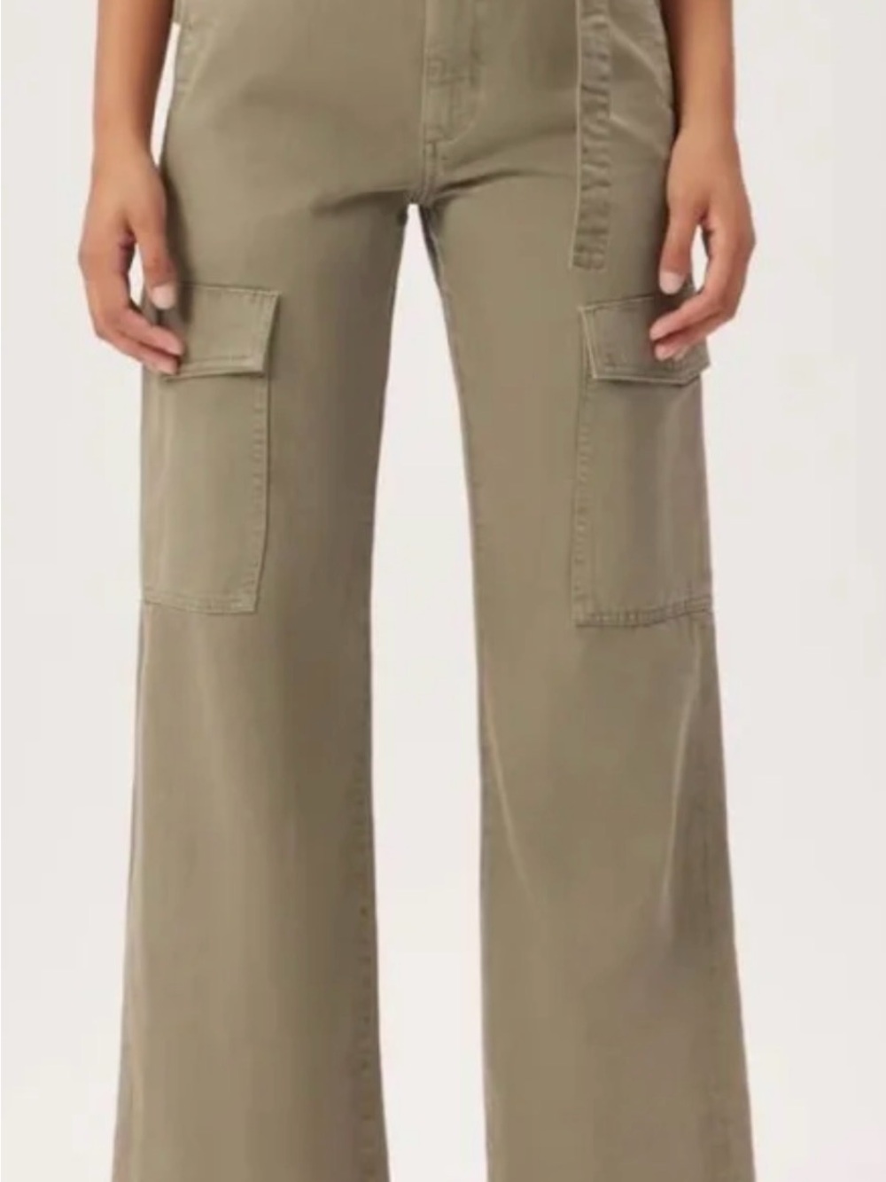 Women’s DL1961 ZOIE Wide Leg Relaxed Vintage Olive Cargo Pants